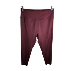 Girlfriend Collective Womens Rib High Rise Legging Goji Size XL